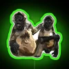 B Is For Black Handed Spider Monkey RGB Neon Sign - Image 4