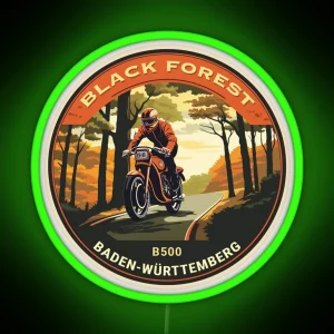 B500 Black Forest Moto Led RGB Neon Sign
