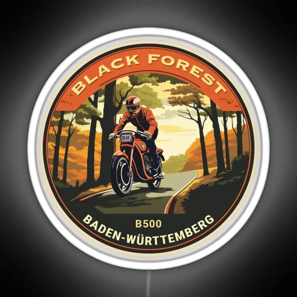 B500 Black Forest Moto Led RGB Neon Sign
