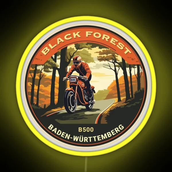 B500 Black Forest Moto Led RGB Neon Sign