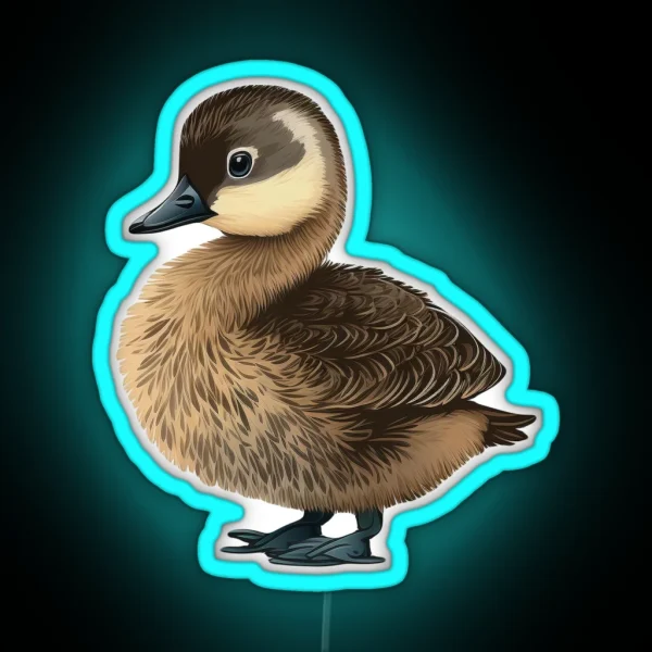 Baby Hawaiian Nene Goose Native Bird RGB Neon Sign