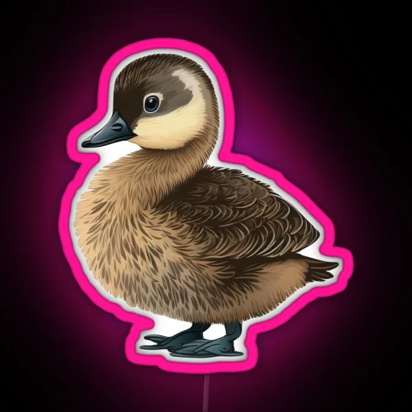 Baby Hawaiian Nene Goose Native Bird RGB Neon Sign