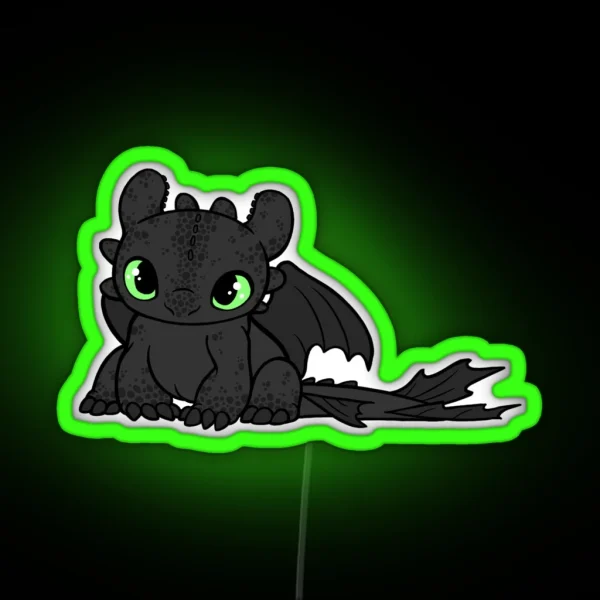 Baby Toothless RGB Neon Sign