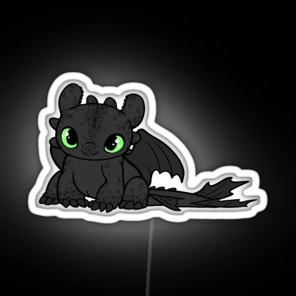 Baby Toothless RGB Neon Sign