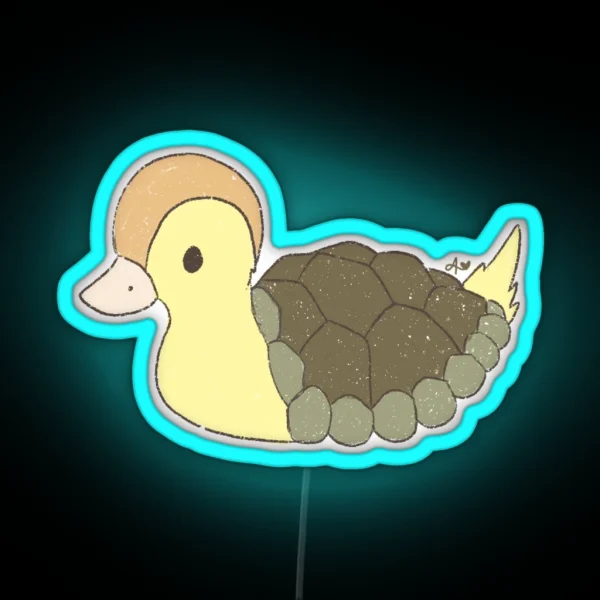 Baby Turtle Duck RGB Neon Sign
