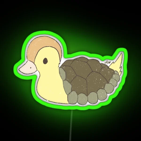 Baby Turtle Duck RGB Neon Sign