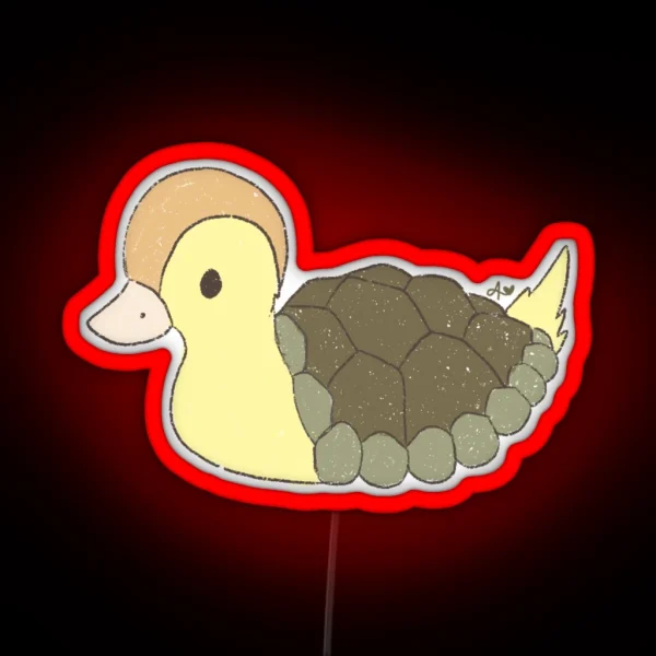 Baby Turtle Duck RGB Neon Sign