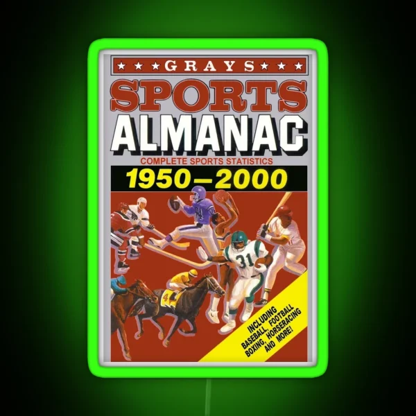 Back To The Future GRAYS SPORTS ALMANAC RGB Neon Sign