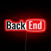 Backend Developer Back End Youtube RGB Neon Sign