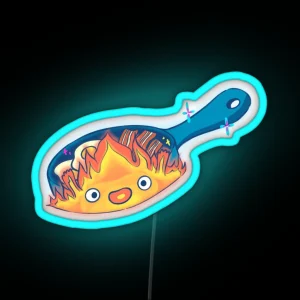 Bacon N Eggs Calcifer Fire RGB Neon Sign