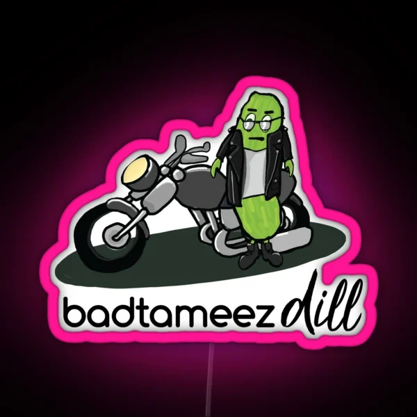 Badtameez Dill Bollywood Puns RGB Neon Sign