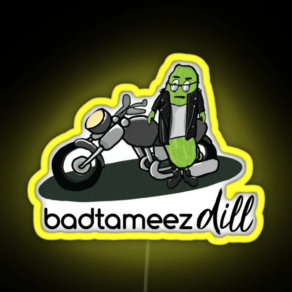 Badtameez Dill Bollywood Puns RGB Neon Sign