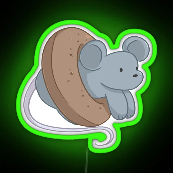 Bagel Rat RGB Neon Sign