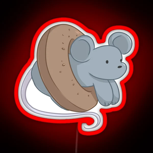 Bagel Rat RGB Neon Sign