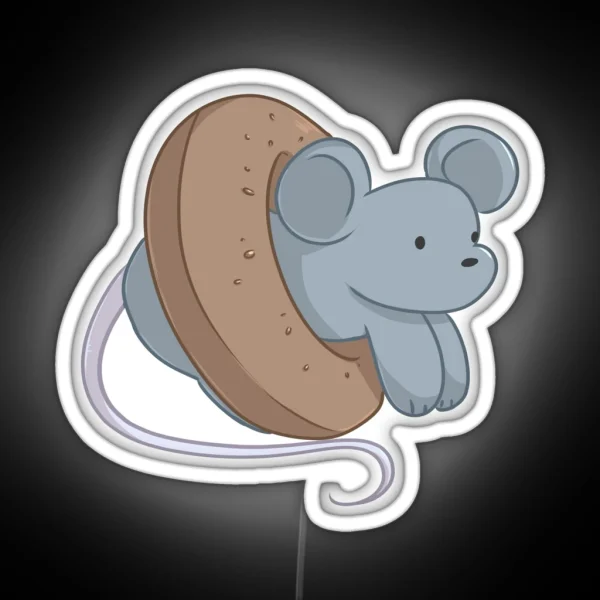 Bagel Rat RGB Neon Sign