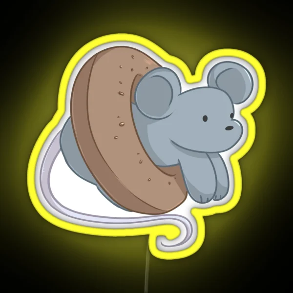 Bagel Rat RGB Neon Sign