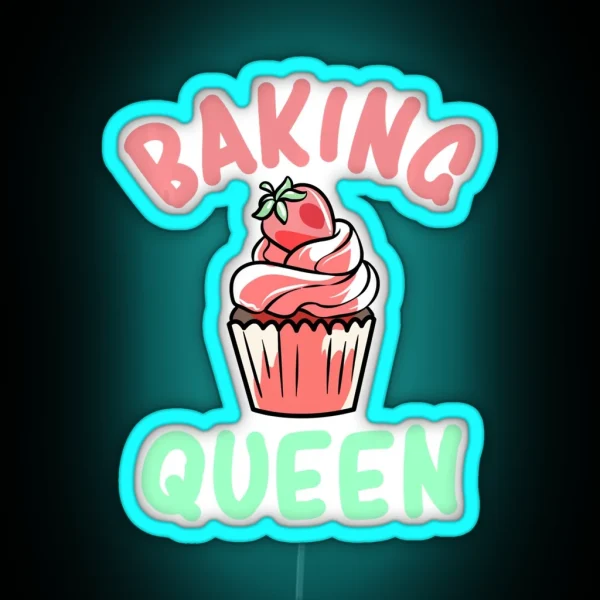 Baking Queen RGB Neon Sign