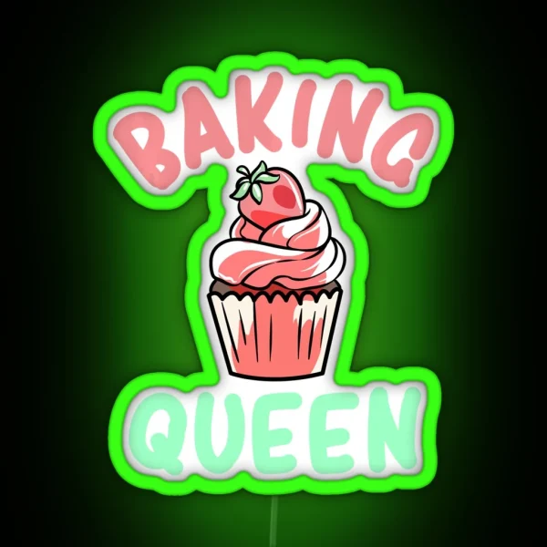 Baking Queen RGB Neon Sign
