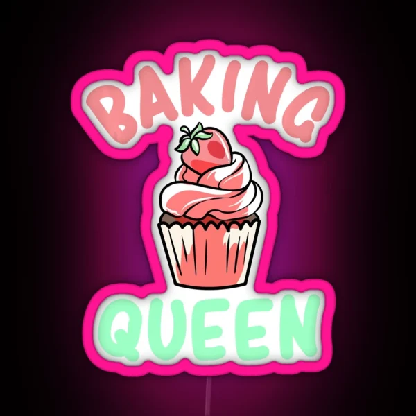 Baking Queen RGB Neon Sign