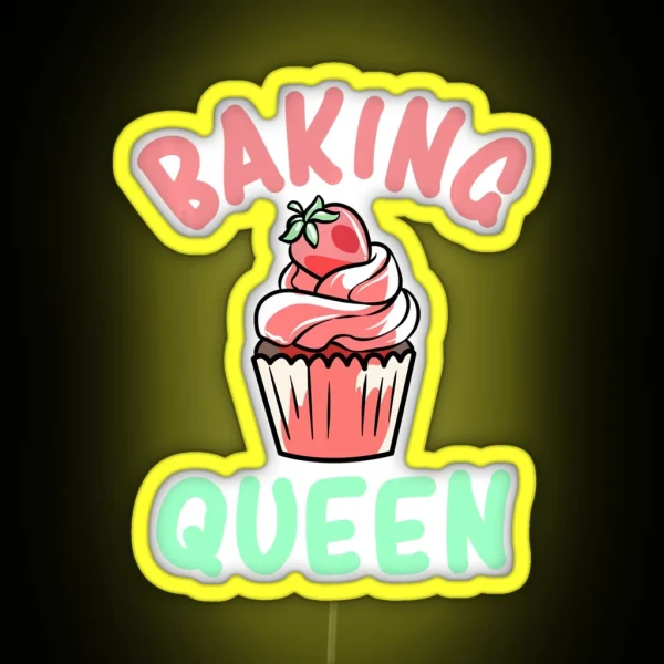 Baking Queen RGB Neon Sign