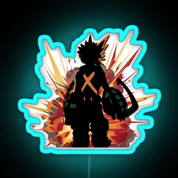 Bakugou Explosion RGB Neon Sign
