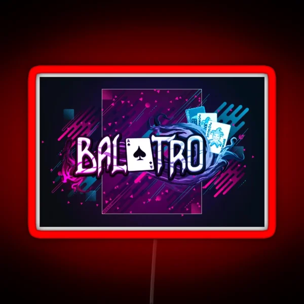 Balatro Modern Graphic Design RGB Neon Sign