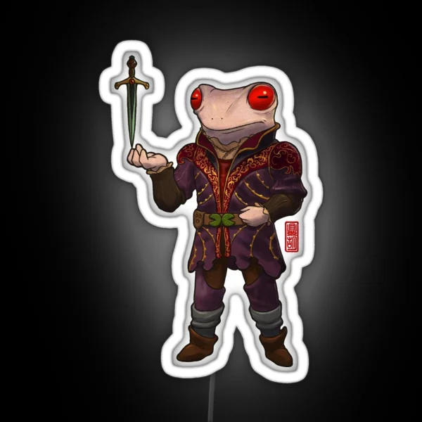 Baldur S Gate 3 Astarion Frog RGB Neon Sign