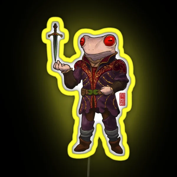 Baldur S Gate 3 Astarion Frog RGB Neon Sign