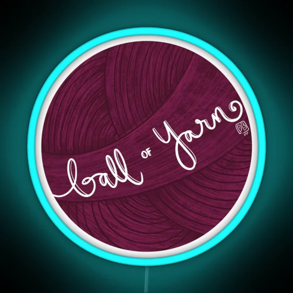 Ball Of Yarn RGB Neon Sign