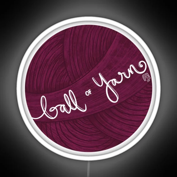 Ball Of Yarn RGB Neon Sign