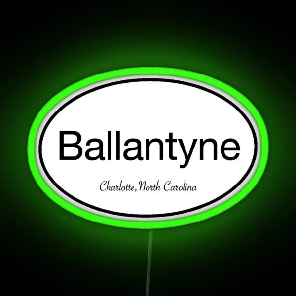 Ballantyne Charlotte NC RGB Neon Sign