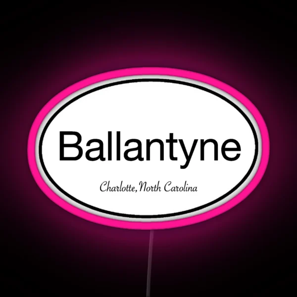 Ballantyne Charlotte NC RGB Neon Sign