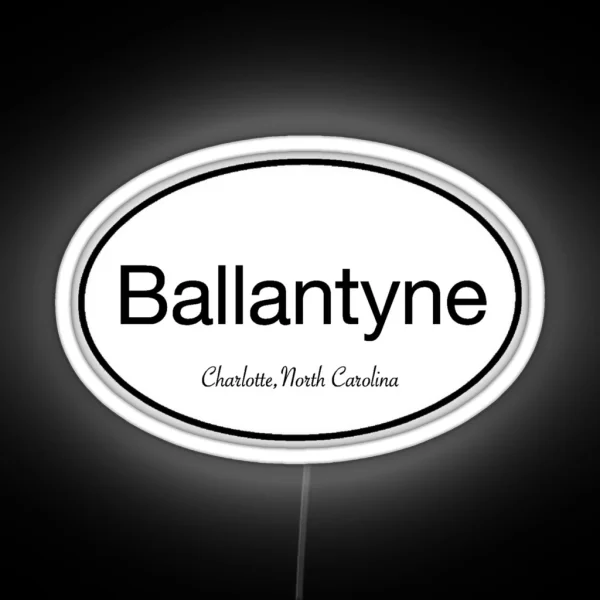 Ballantyne Charlotte NC RGB Neon Sign
