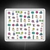 Balls Of Yarn Knitting Watercolor RGB Neon Sign - Image 5