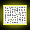 Balls Of Yarn Knitting Watercolor RGB Neon Sign - Image 6