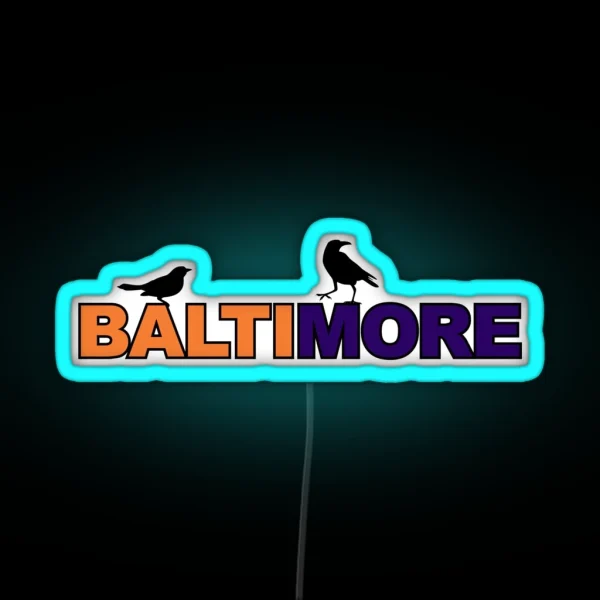 Baltimore Birds RGB Neon Sign