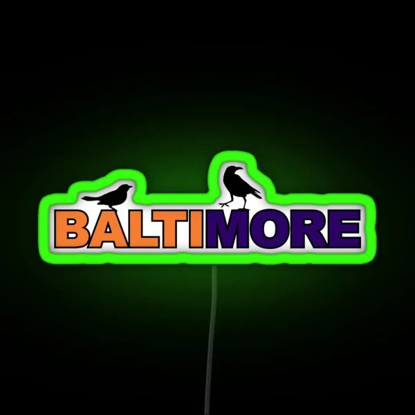 Baltimore Birds RGB Neon Sign