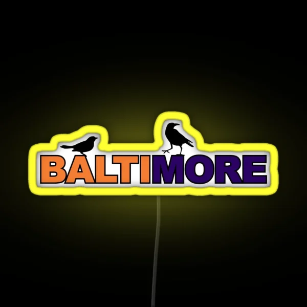 Baltimore Birds RGB Neon Sign