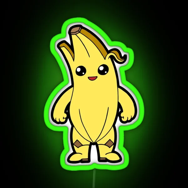 Banana Battle Royale Character RGB Neon Sign