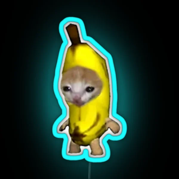 Banana Kitten RGB Neon Sign