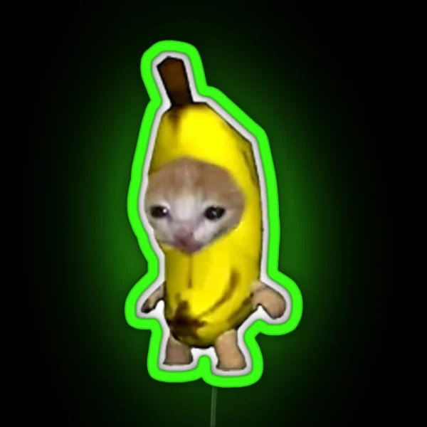 Banana Kitten RGB Neon Sign