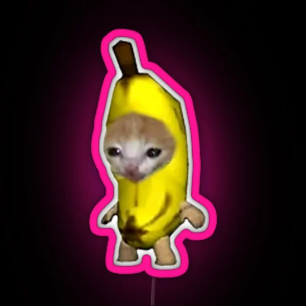 Banana Kitten RGB Neon Sign