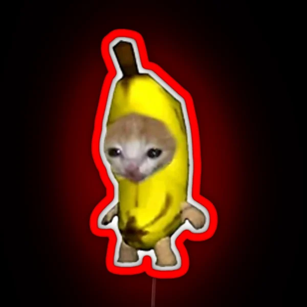 Banana Kitten RGB Neon Sign