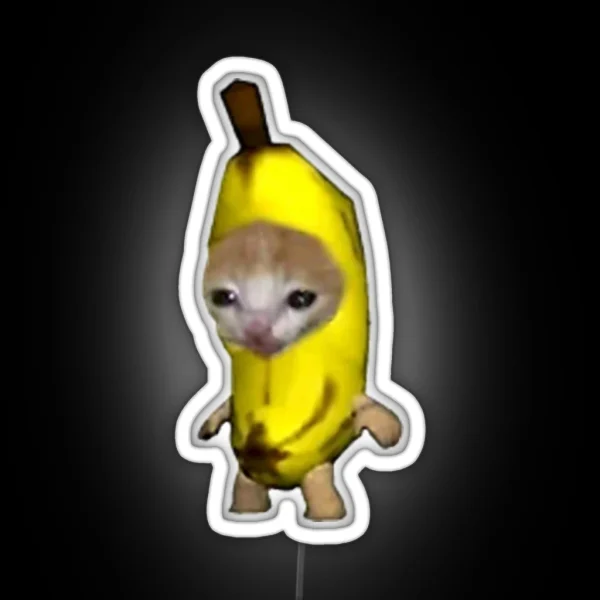 Banana Kitten RGB Neon Sign