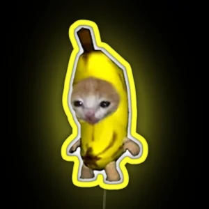 Banana Kitten RGB Neon Sign