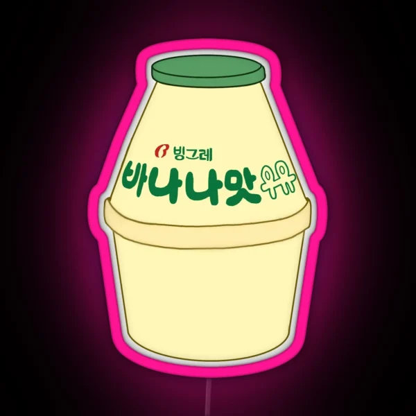 Banana Milk RGB Neon Sign
