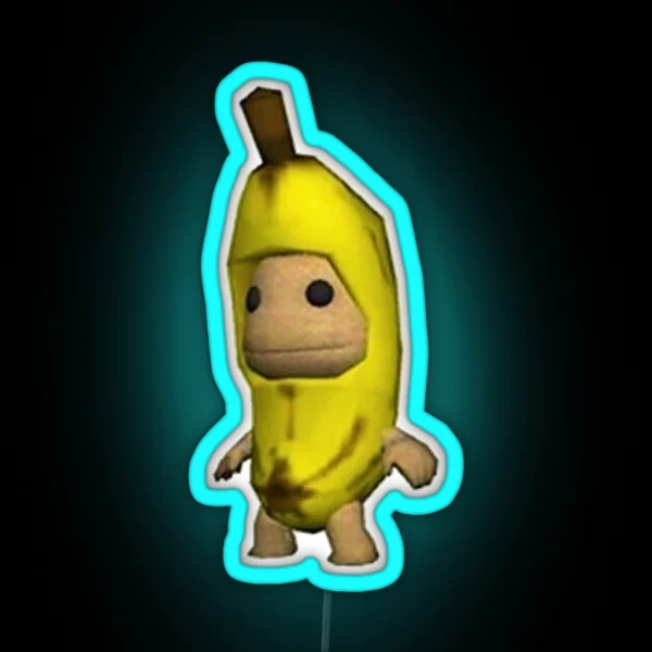 Banana Sackboy RGB Neon Sign