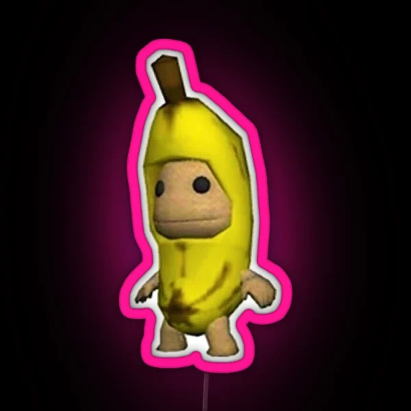 Banana Sackboy RGB Neon Sign