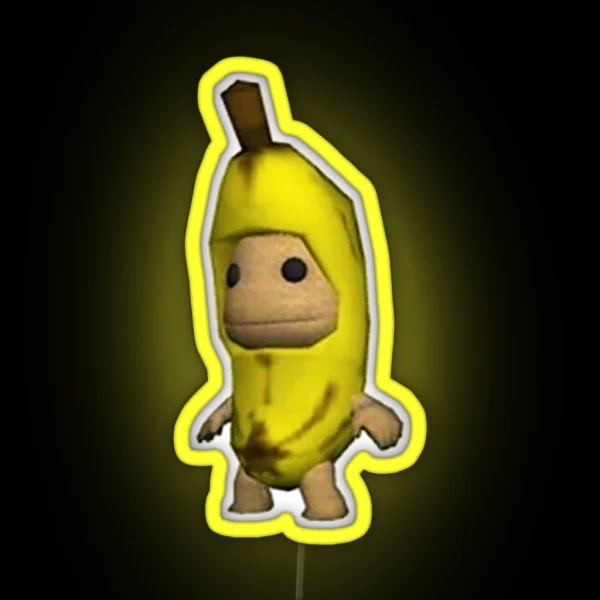 Banana Sackboy RGB Neon Sign