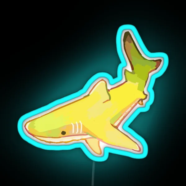 Banana Shark RGB Neon Sign